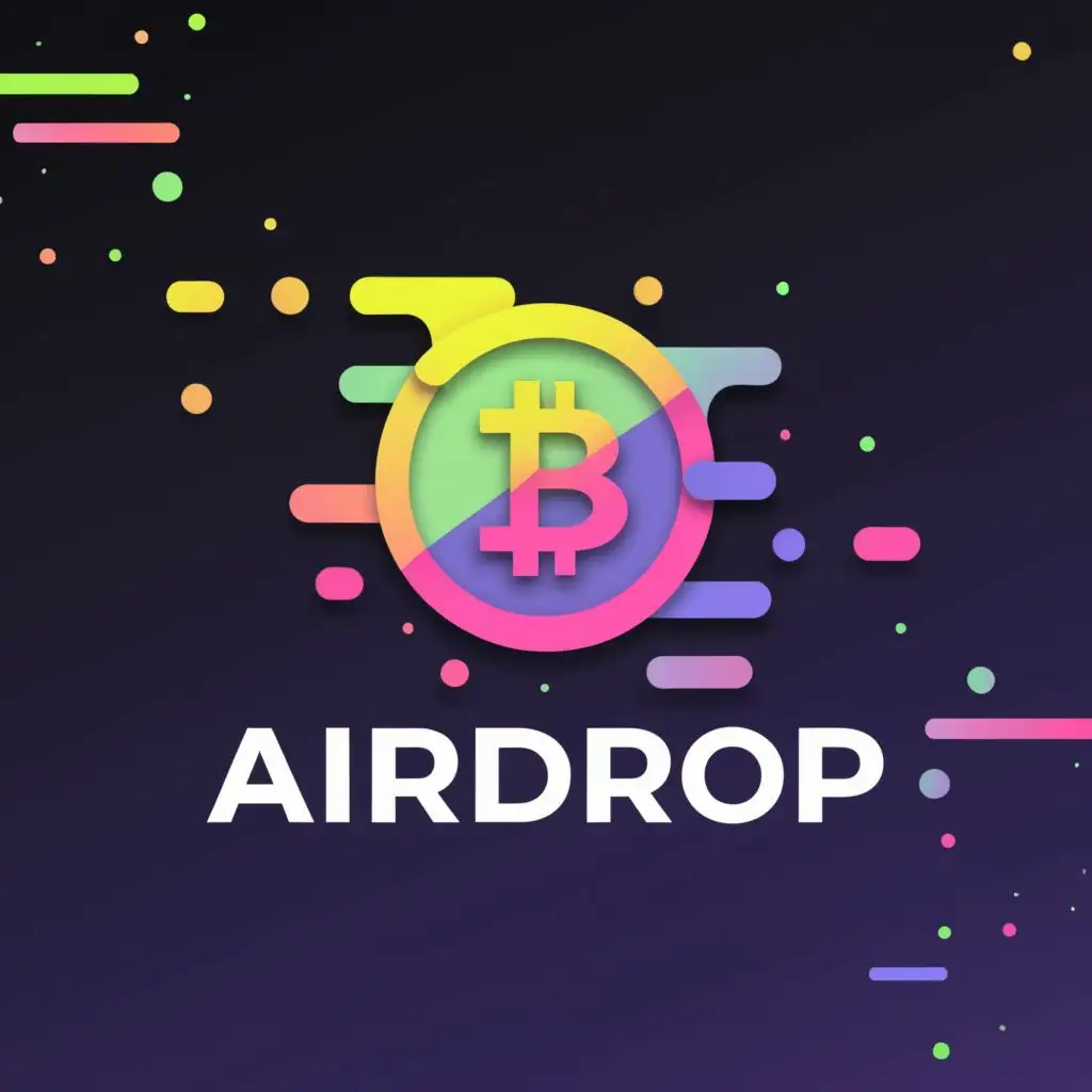 logo, CRYPTO, with the text "AIRDROP", typography