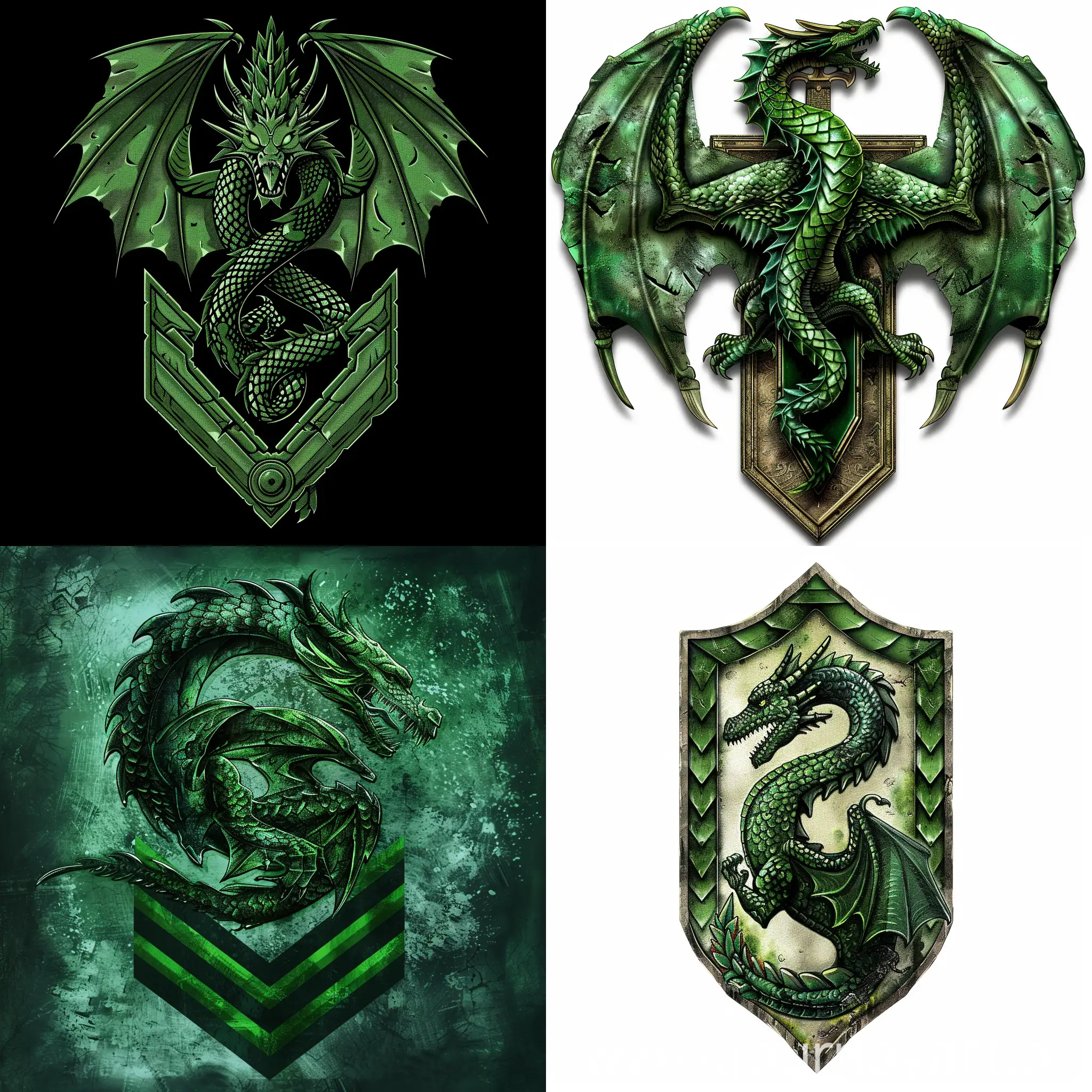 Emerald Dragon military chevron