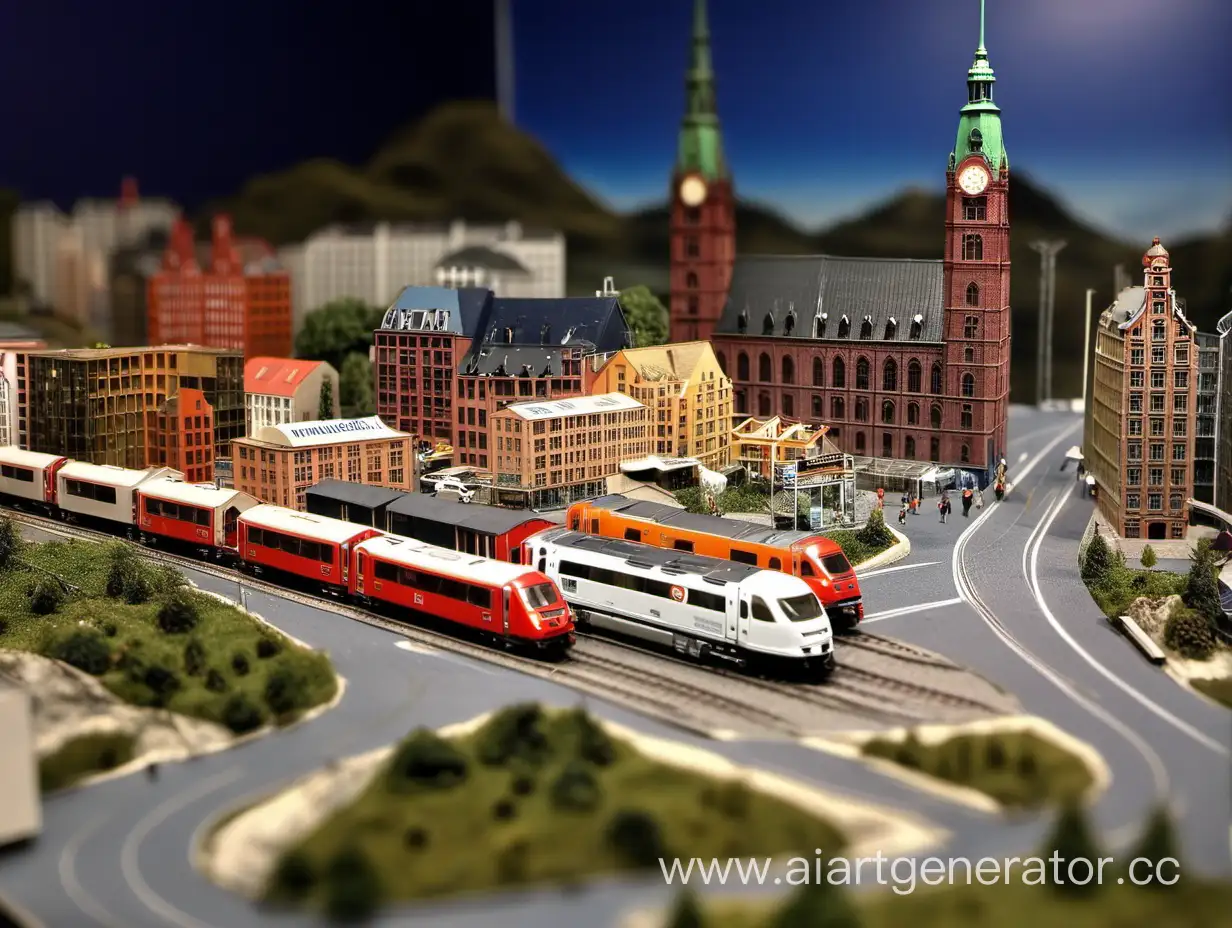 Exquisite-Miniatur-Wunderland-Hamburg-Model-Railway-Construction