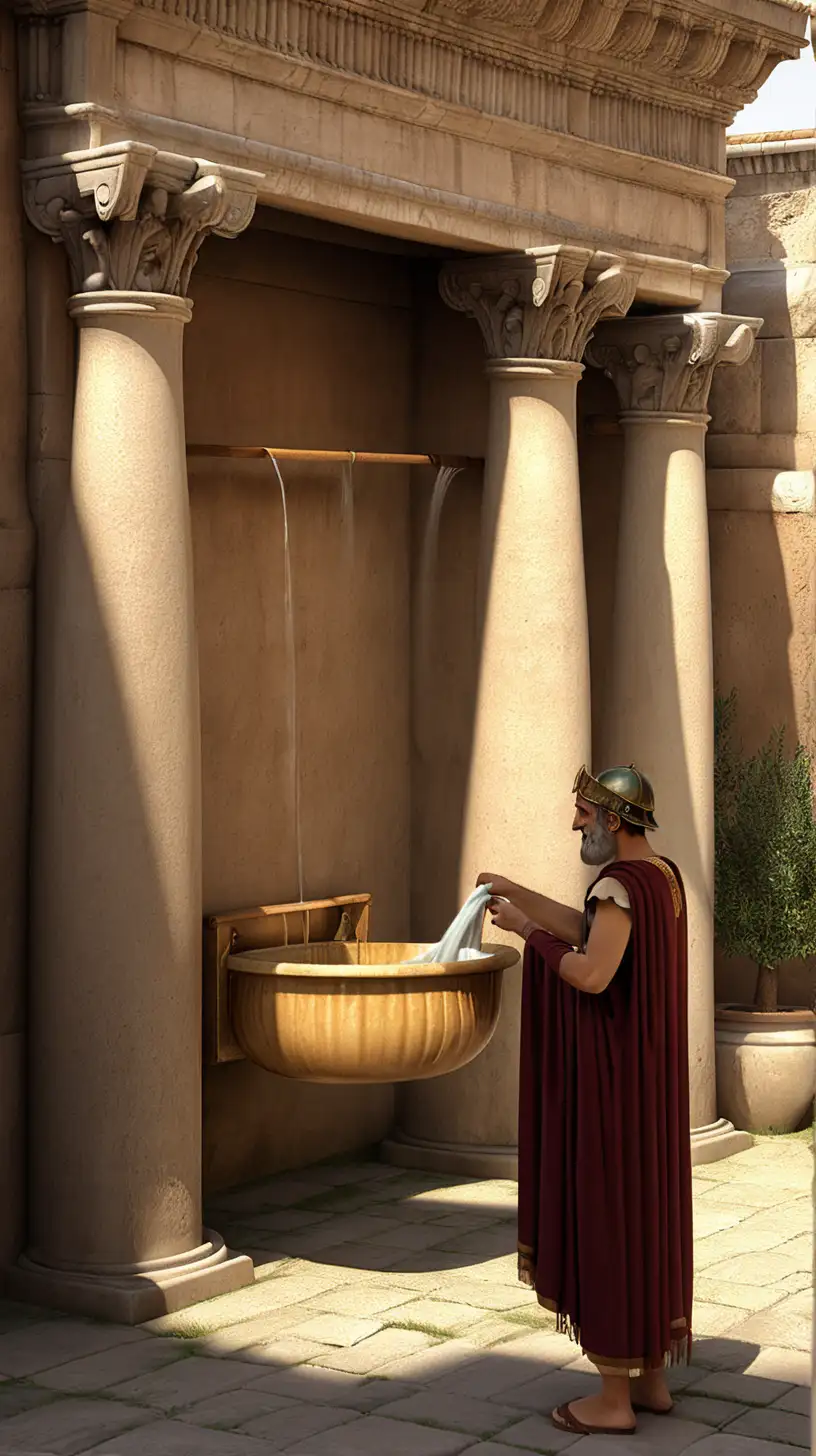 in ancient rome they wash clothes with urine