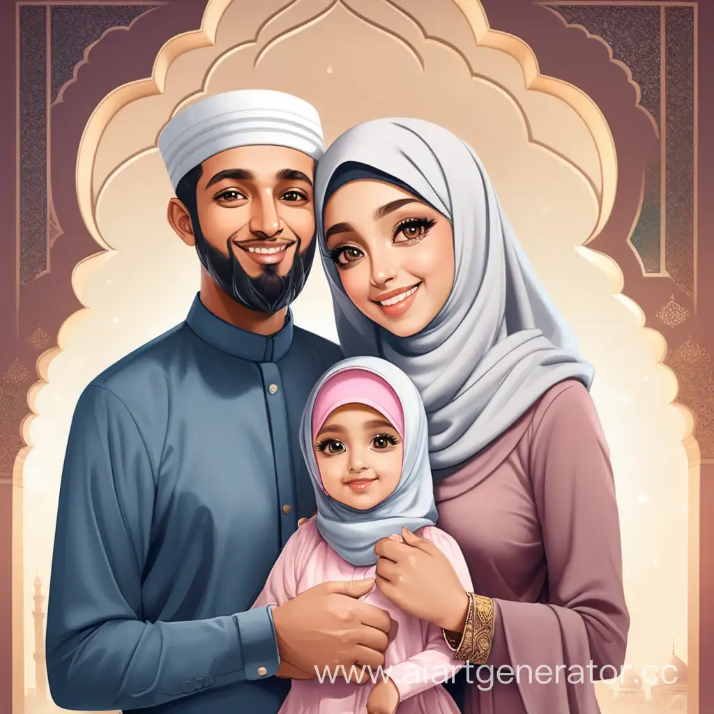 Muslim-Family-Enjoying-a-Blissful-Day-Together