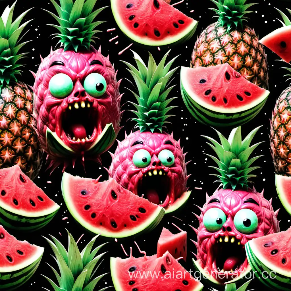 Creepy-Pineapple-Devours-Watermelon-in-Horror-Scene