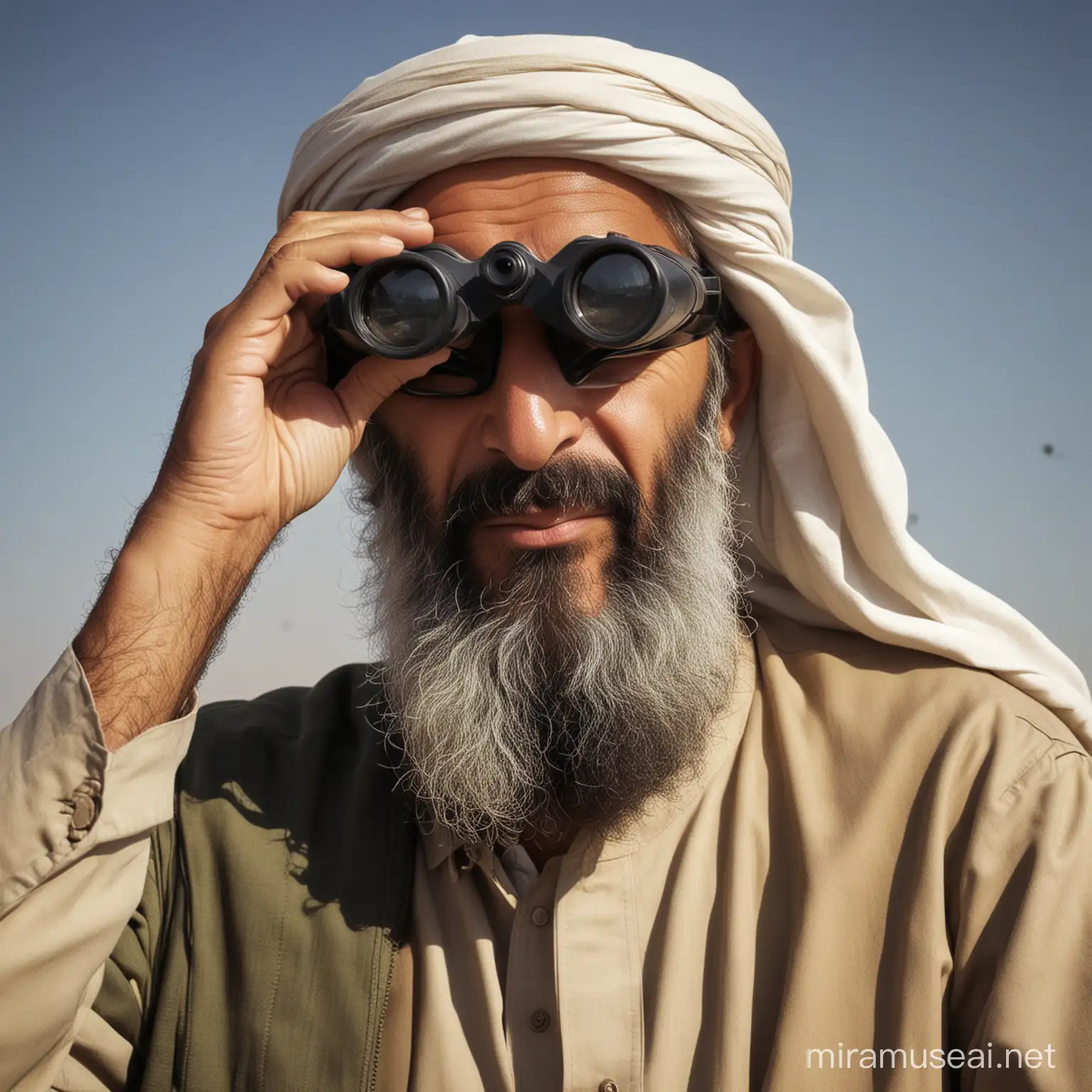 Osama Binoculars Surveillance