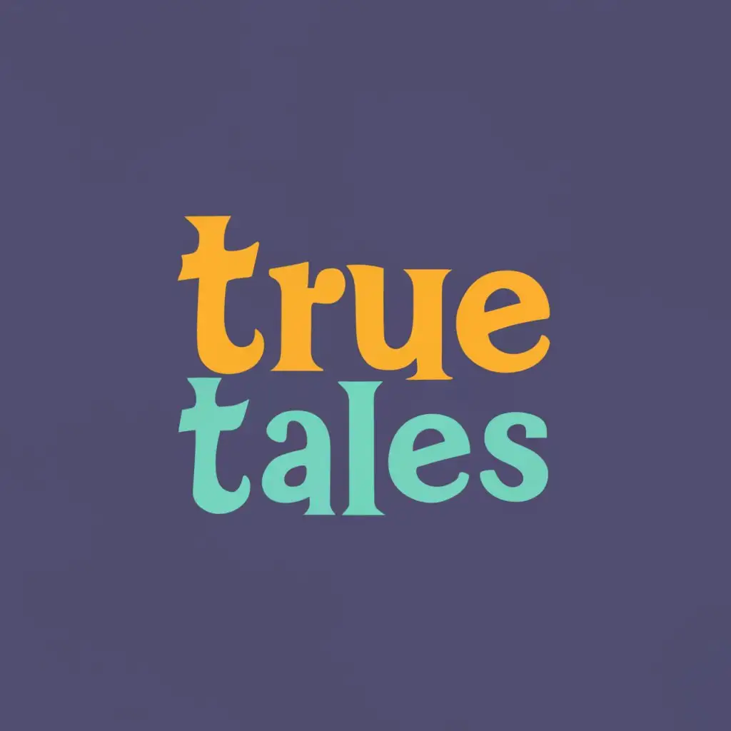 logo, mic and tale, with the text "True Tales", typography, be used in Travel industry