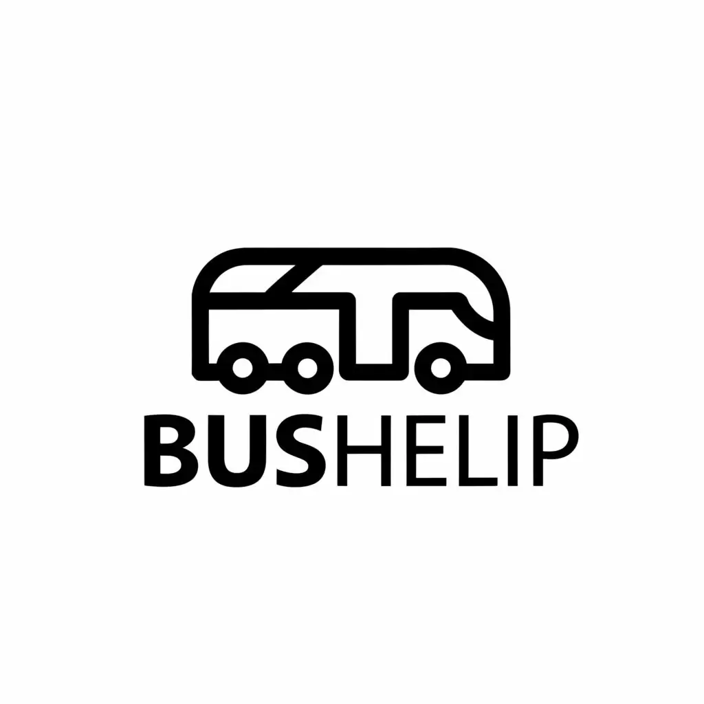 a logo design,with the text "BusHelp", main symbol:Bus,Moderate,be used in Legal industry,clear background