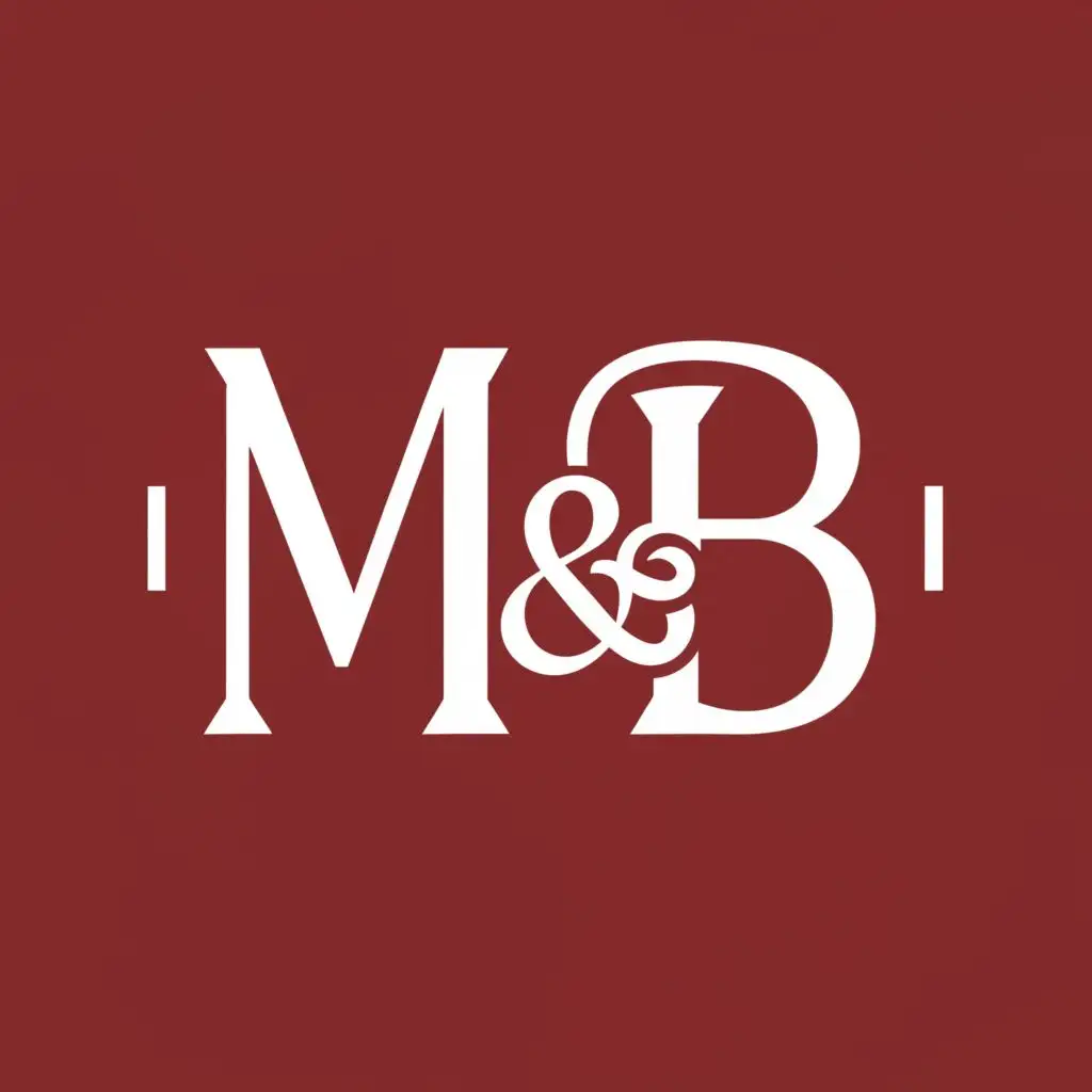logo, Mahen & Bela, with the text "M&B", typography