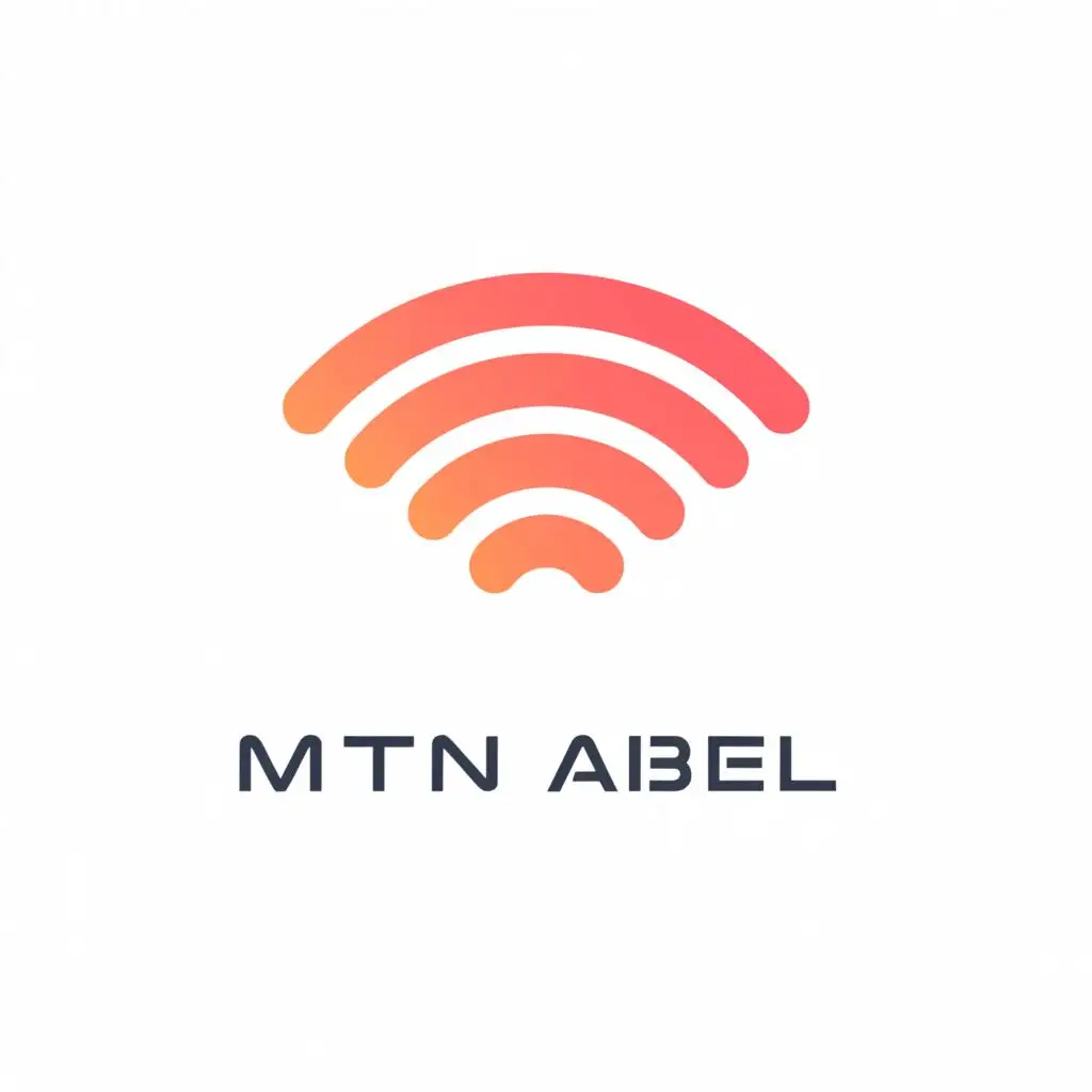 a logo design,with the text "MTN Abel", main symbol:Wifi Hotspot
MTN Abel,Moderate,clear background