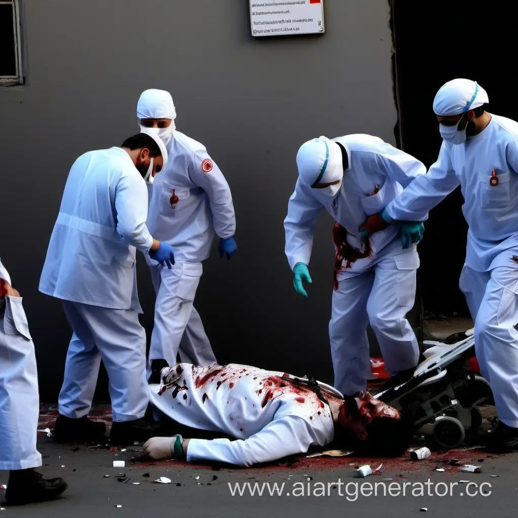 Теракт, после взрыва, раненые, медики