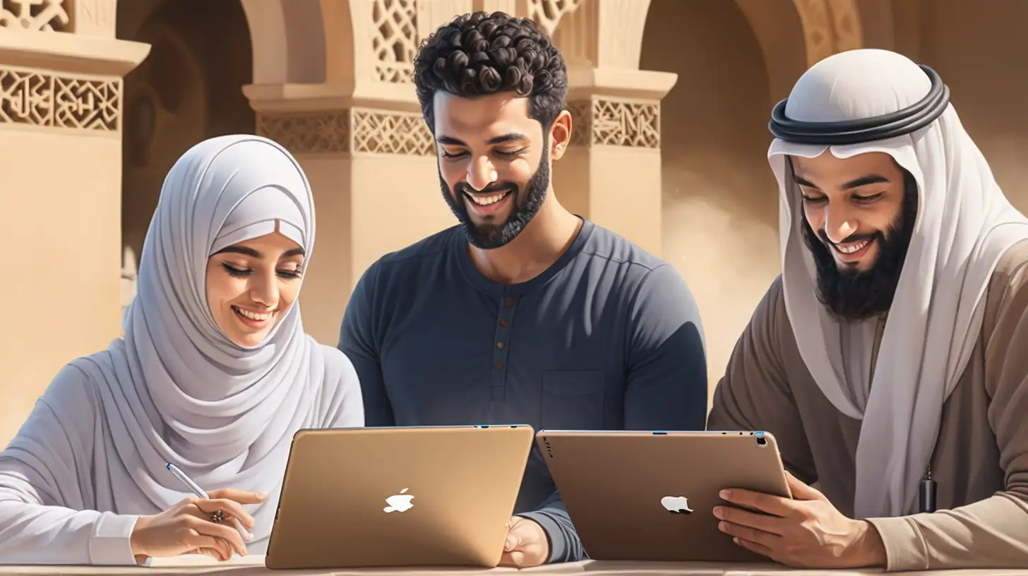 Online Arabic Class Interactive Learning with iPads