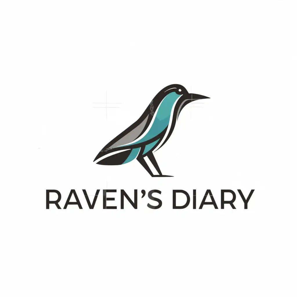 a logo design,with the text "Raven's Diary", main symbol:Crow,Moderate,be used in Nonprofit industry,clear background