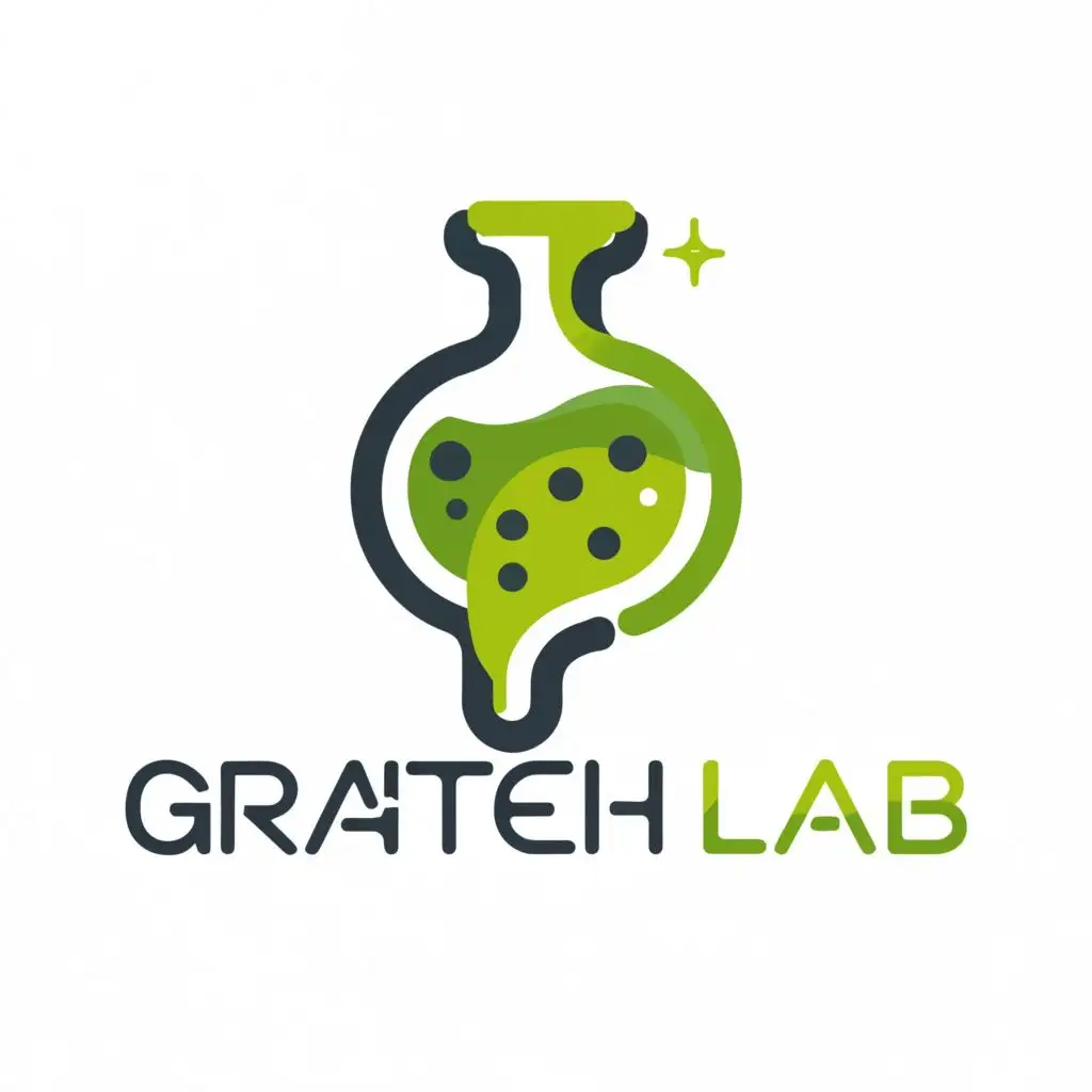 logo, Green elixir, with the text "GraiTech Lab", typography, be used in Technology industry