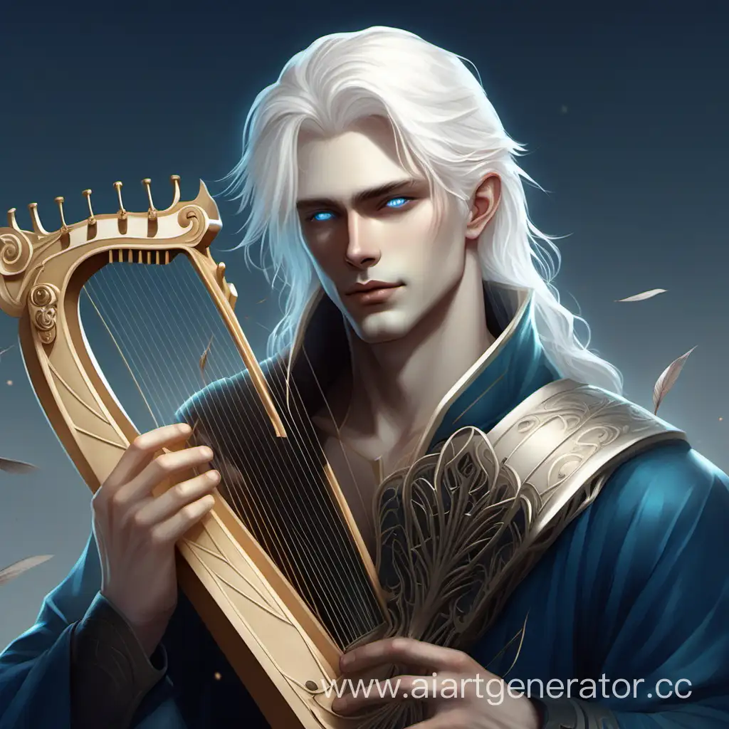 WhiteHaired-Musician-with-Lyre