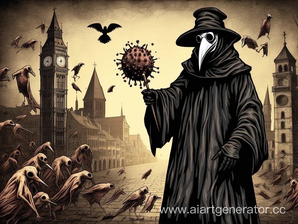 Plague-Doctor-with-Coronavirus-Pandemic