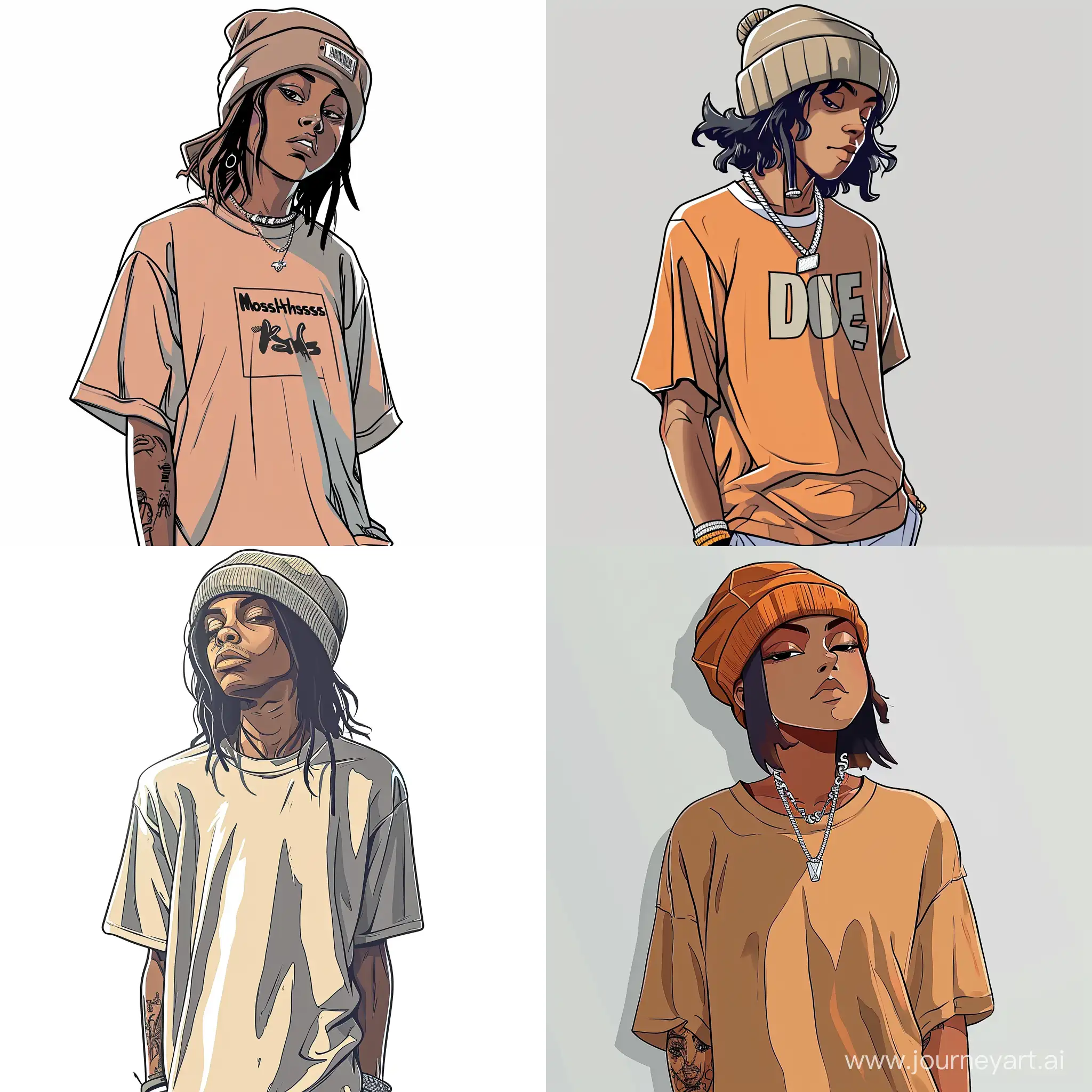 a cartoon of a person wearing a t - shirt and a beanie, dope, most dope, 2 d style, 2 d anime style, hiphop, cartoon art style, thug life, nipsey hussle, hip hop aesthetic, hip hop style, mcbess, anime style”, rap bling, lol style, gorillaz style, crips, hip hop

Variation number 1