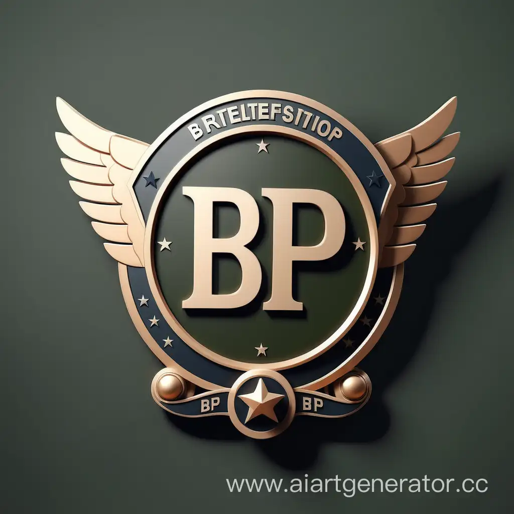 Мне нужен логотип с абривиатурой БП военной тематики