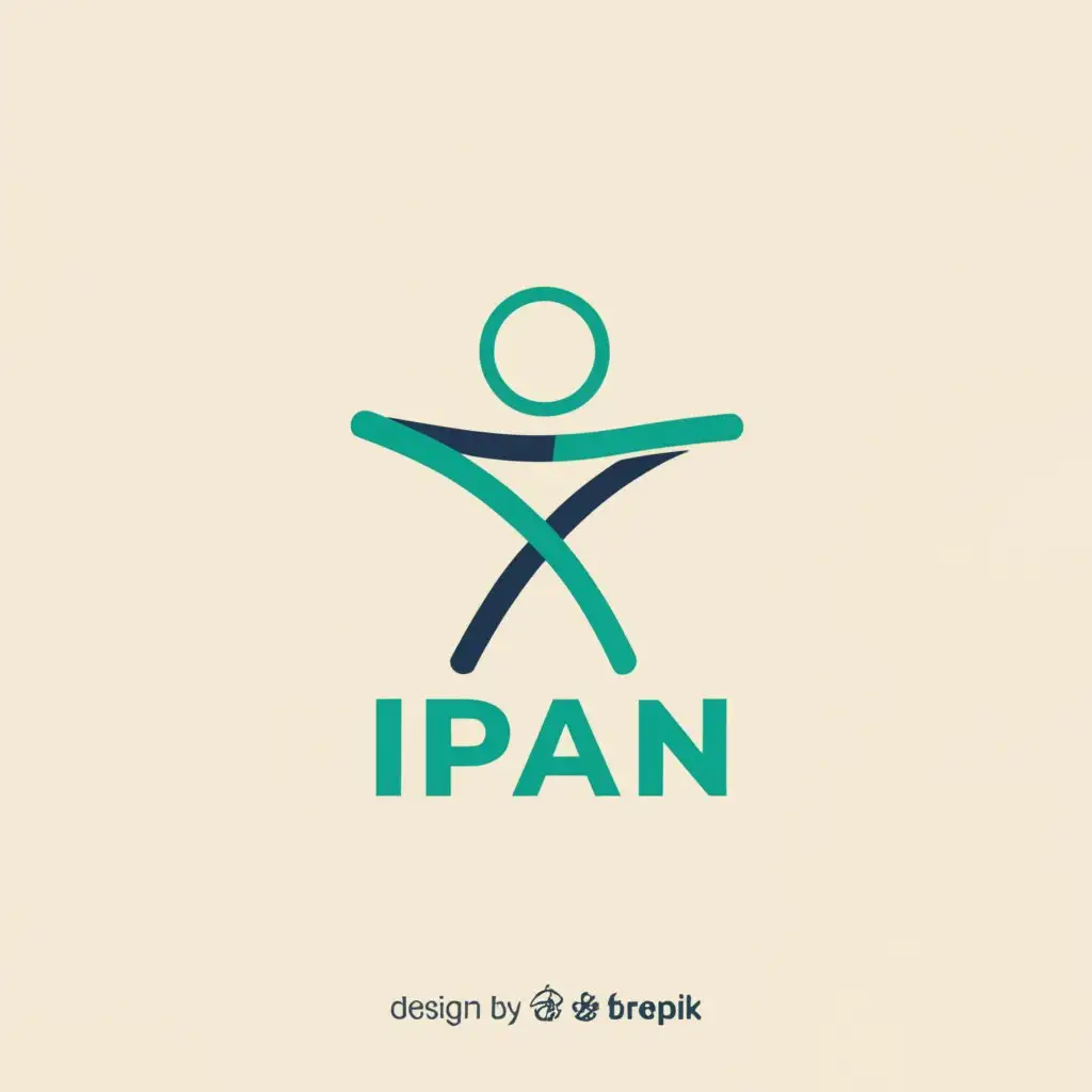 a logo design,with the text "IPaN", main symbol:Stickman,Moderate,be used in Medical Dental industry,clear background