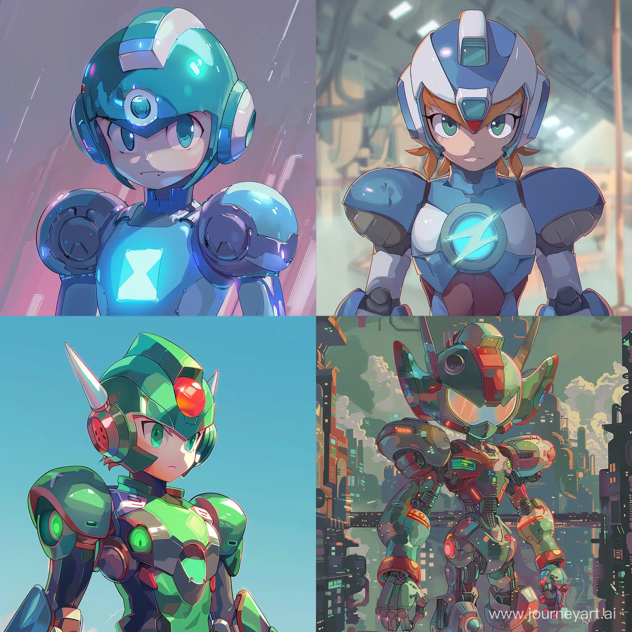 Zero-vs-Mega-Man-X-Epic-Anime-Battle-Art