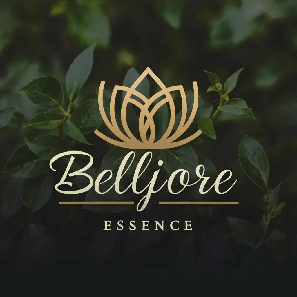 a logo design,with the text "belfiore essence", main symbol:luxury flower,Moderate,be used in Religious industry,clear background