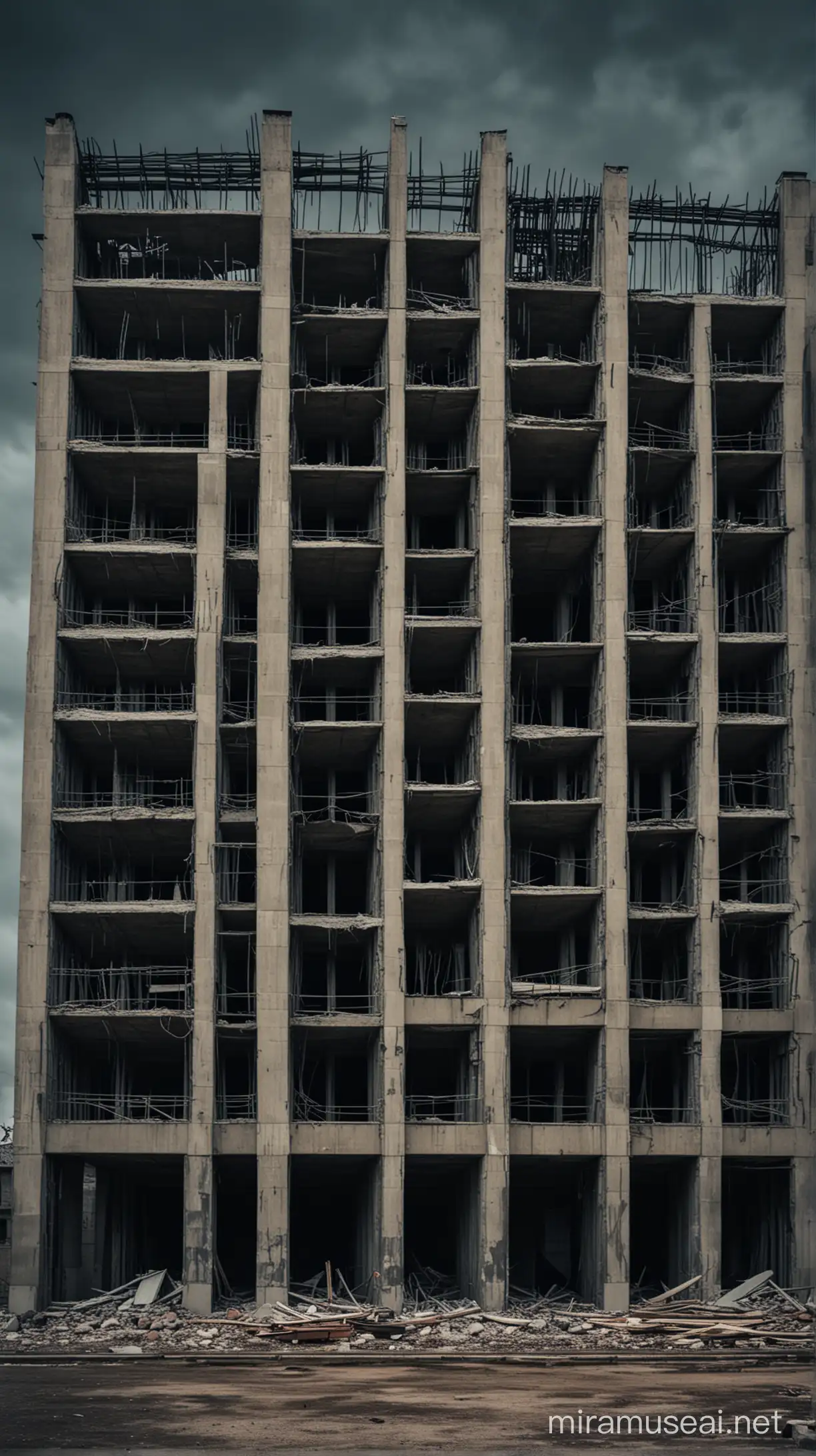 Dark and Creepy Building Construction Horror Theme