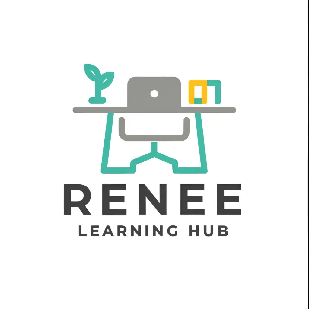 LOGO-Design-For-Renee-Learning-Hub-Minimalistic-Design-with-Working-Space-Theme