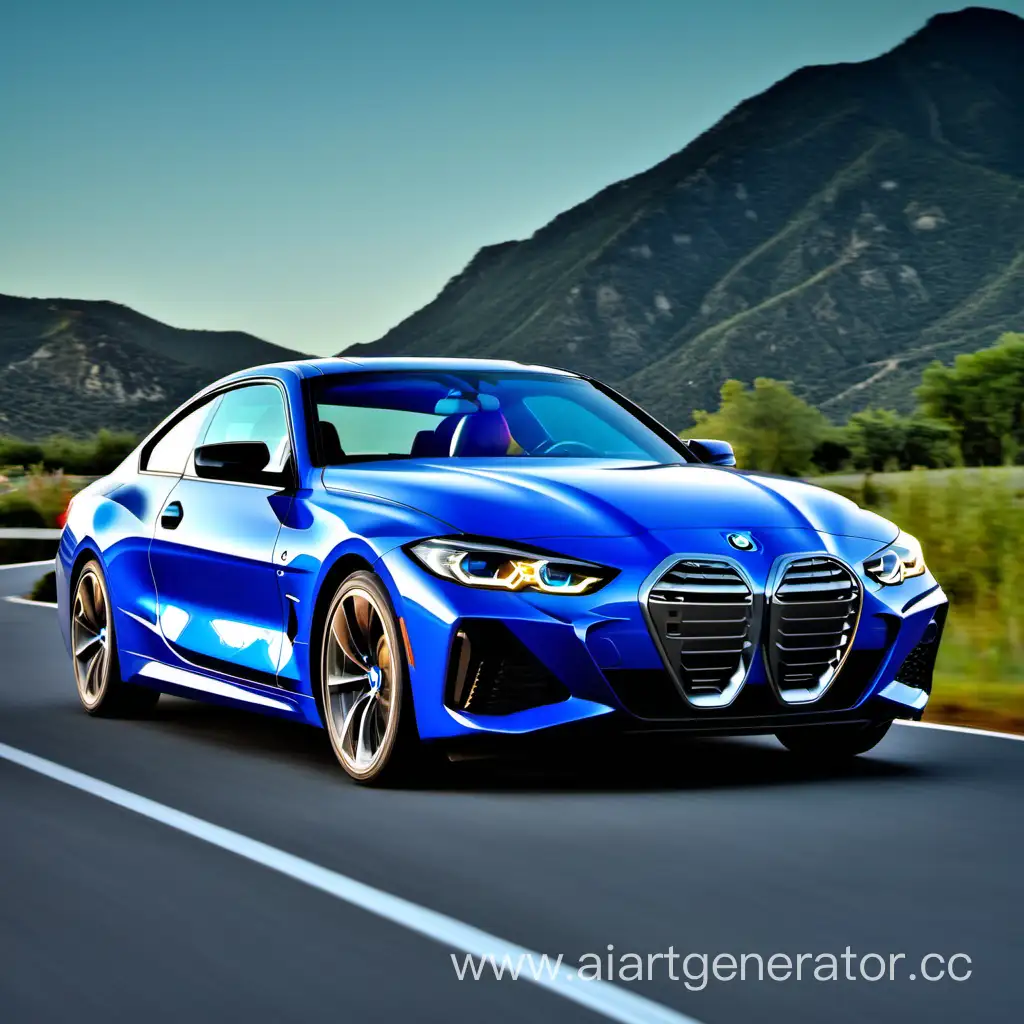 Blue-2021-BMW-4Er-G26-within-Photo-Limits