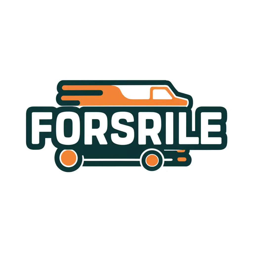 a logo design,with the text "Forsrile", main symbol:delivery,Moderate,clear background