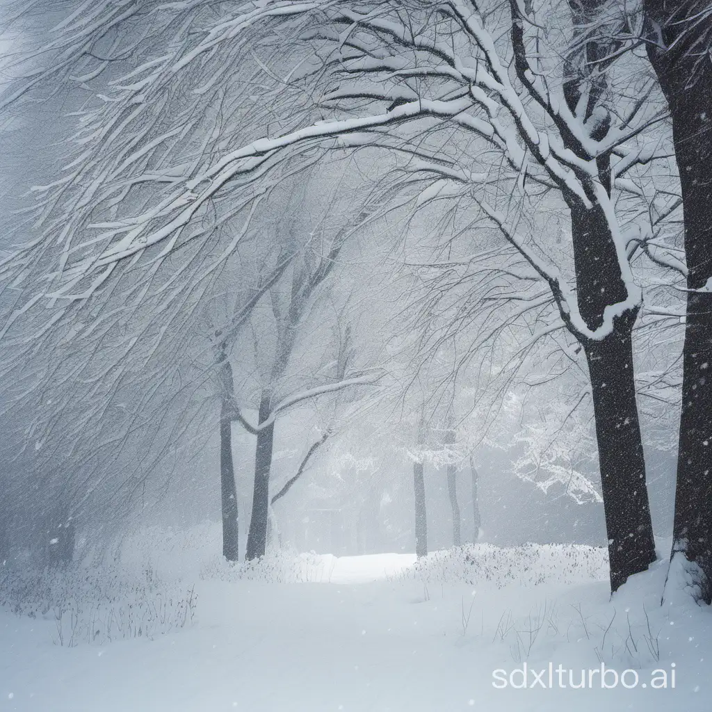 Winter-Scene-Tranquil-Snowy-Landscape