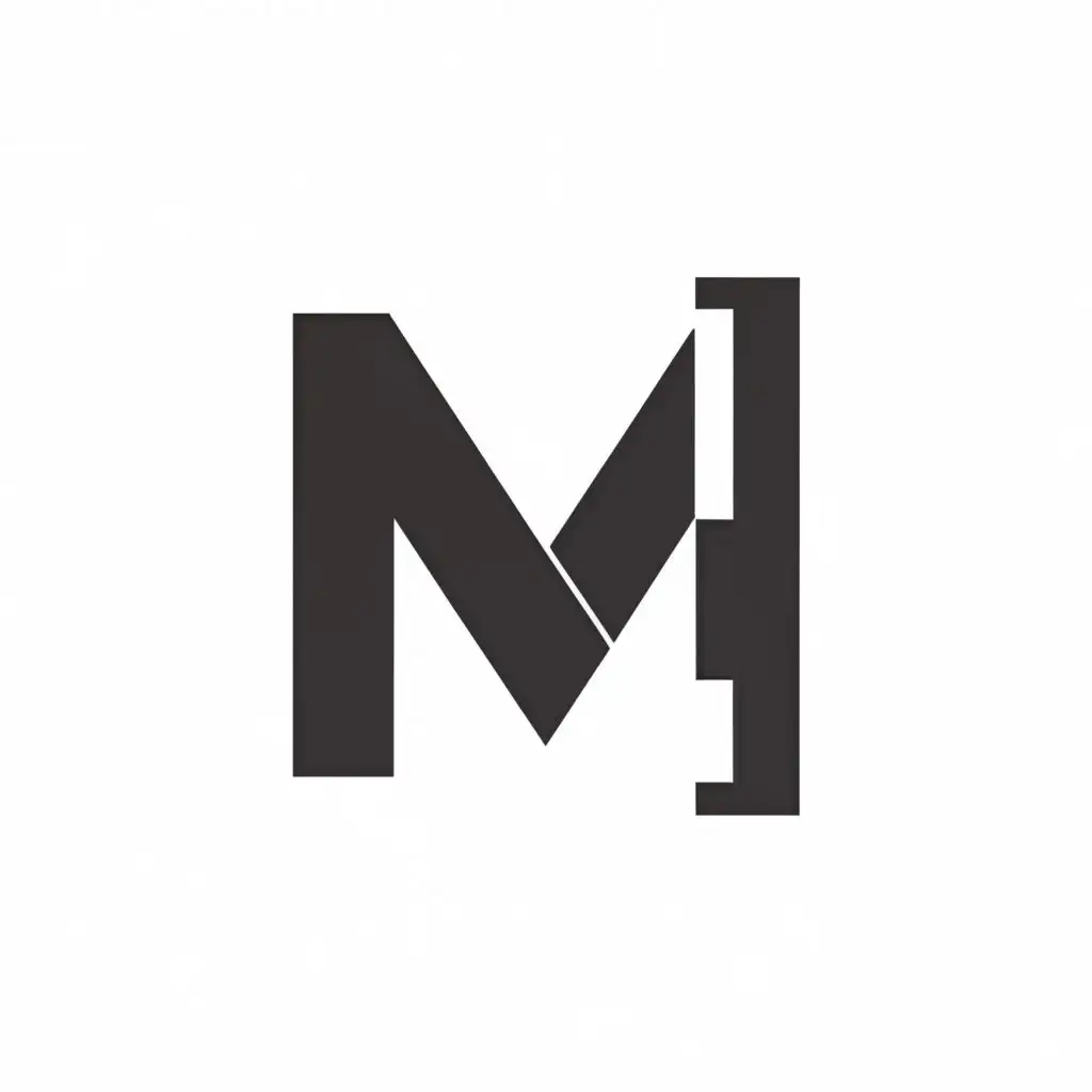 a logo design,with the text "M1", main symbol:The letter M,Minimalistic,be used in Construction industry,clear background