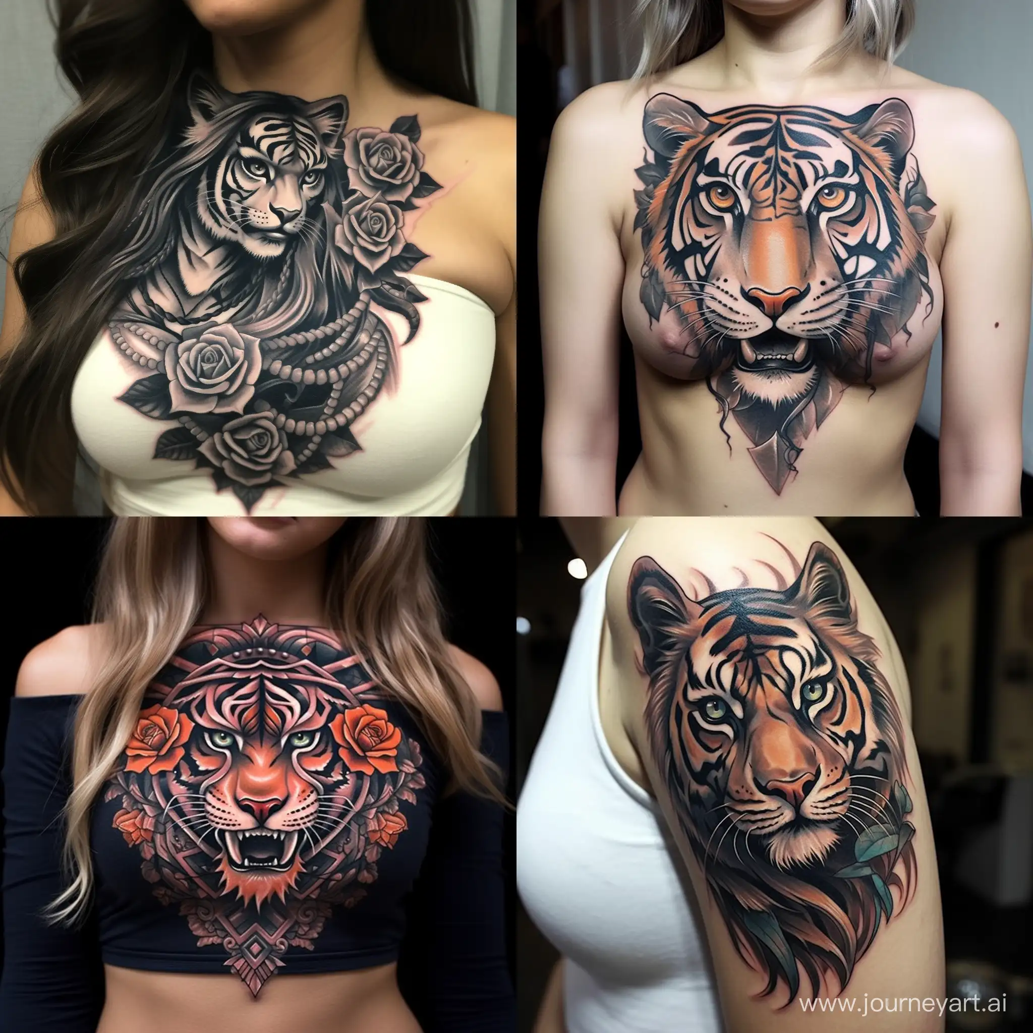 Women’s Tiger Tattoo Ideas