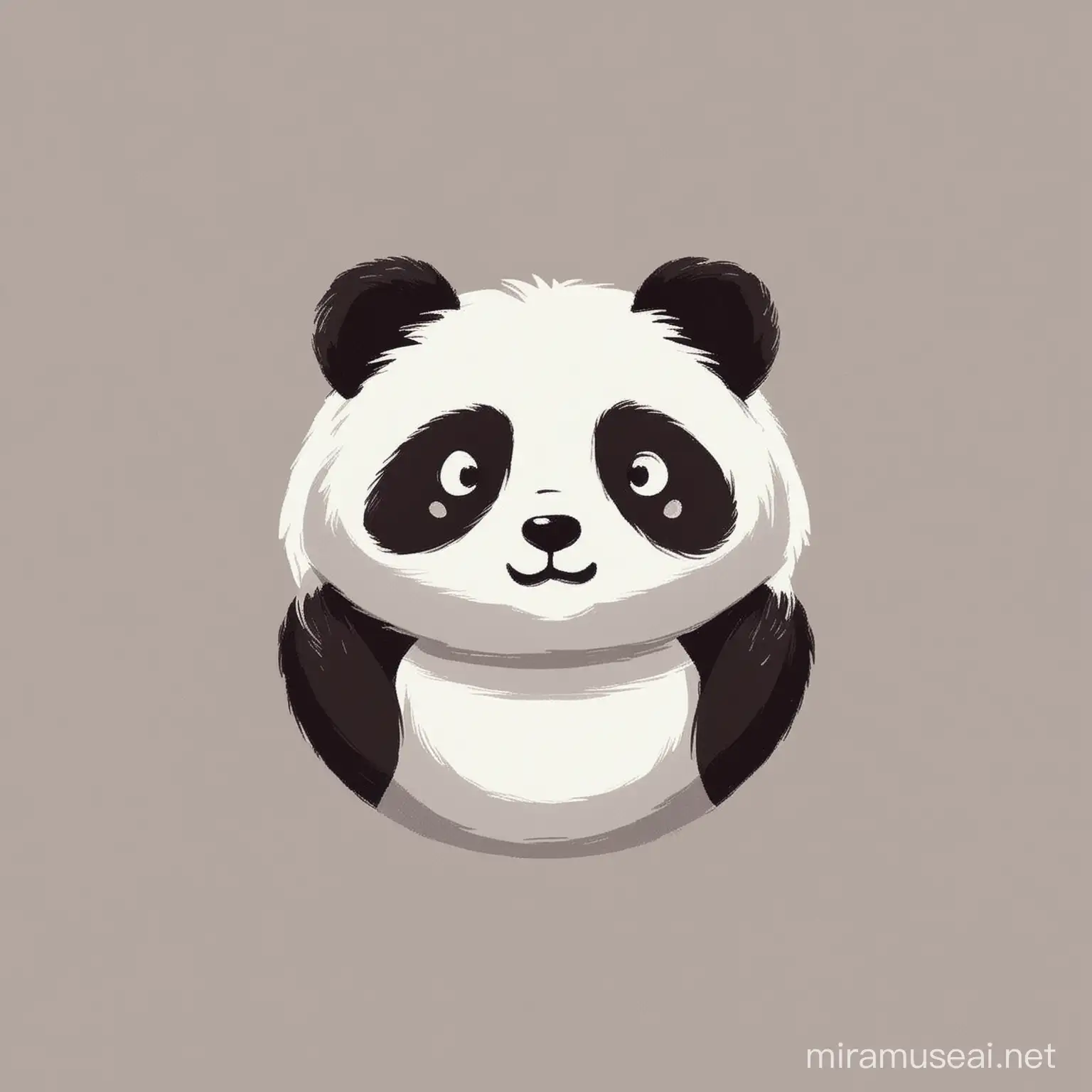 Adorable Panda Logo for Childrens Fashion