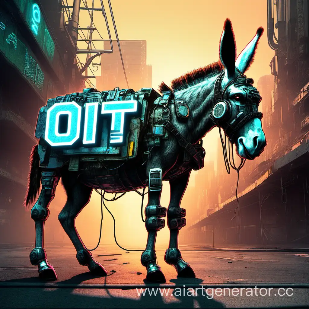 Futuristic-Cyberpunk-Donkey-with-Striking-OIT-Inscription