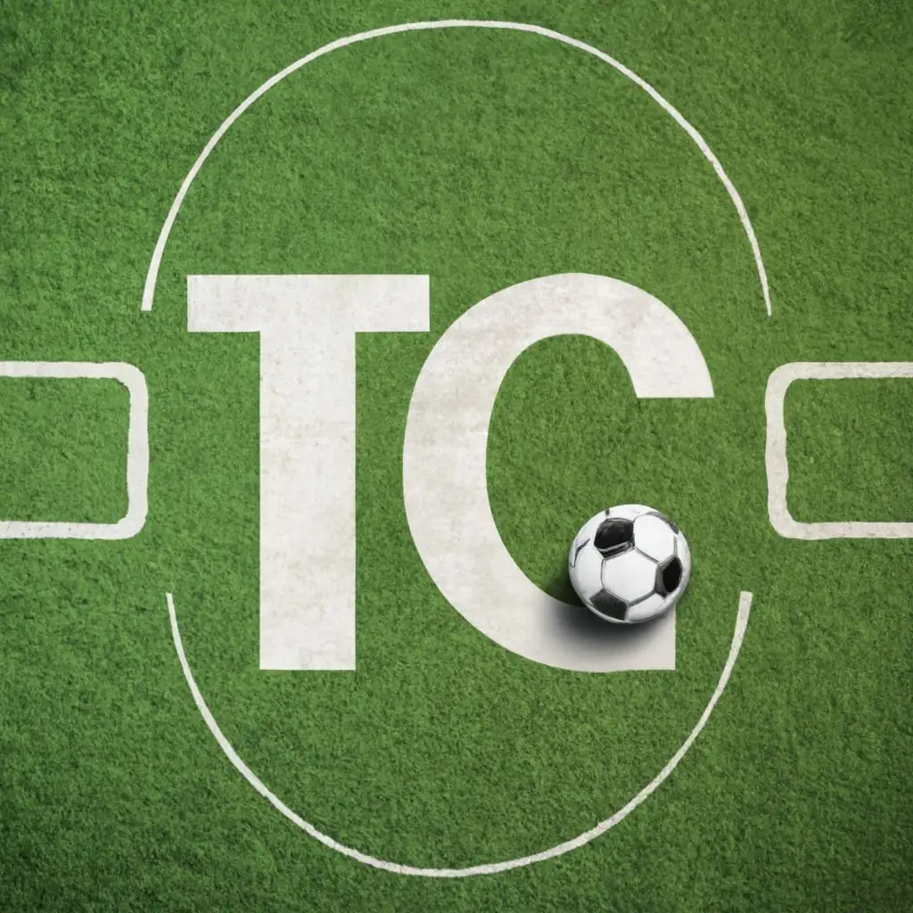 logo, Soccer field, with the text "TC", typography