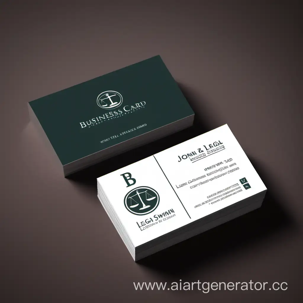 Business card design, legal services, money, success, well-being,