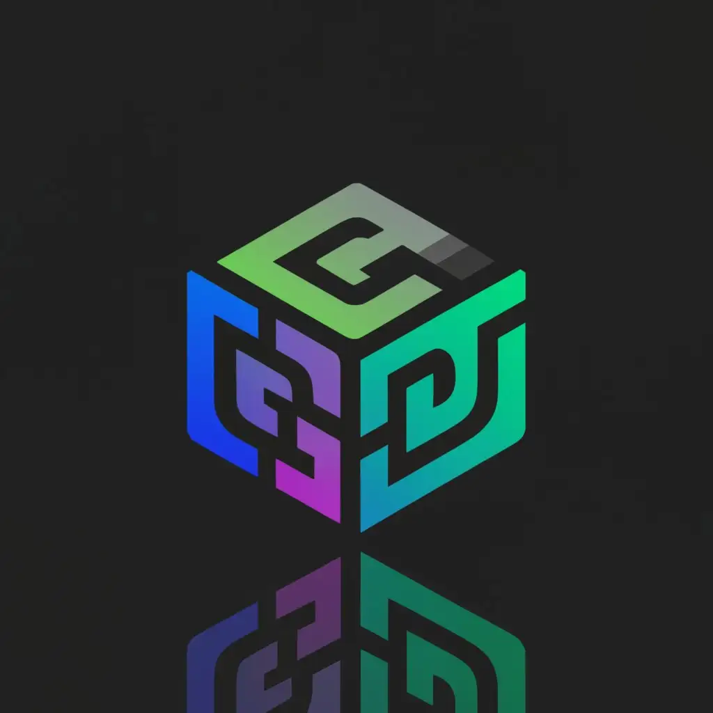 a logo design,with the text "Gradus", main symbol:a cube with the letter G, R, and D on the sides,complex,be used in Internet industry,clear background