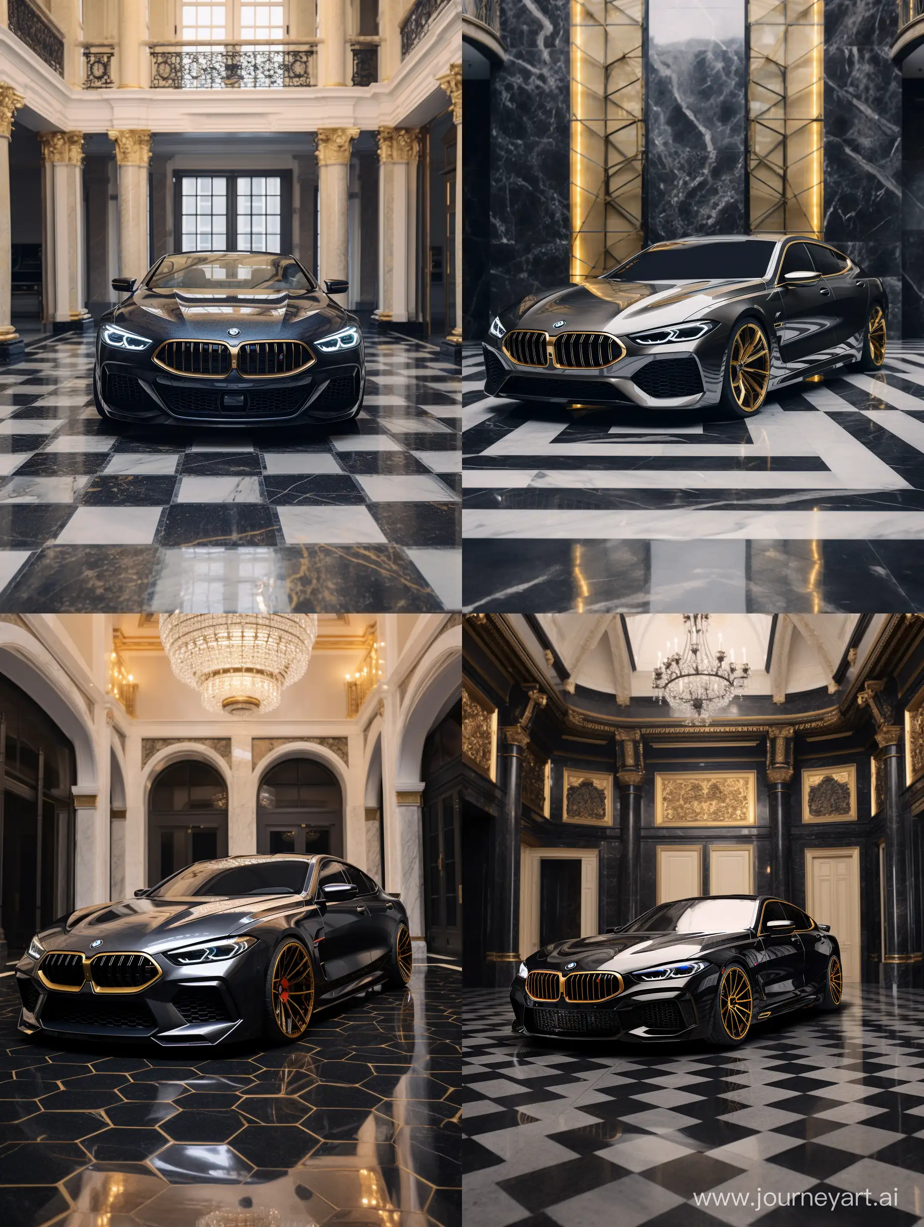 Luxurious-BMW-M8-Concept-Elegant-Marble-Wrap-with-Gold-Accents
