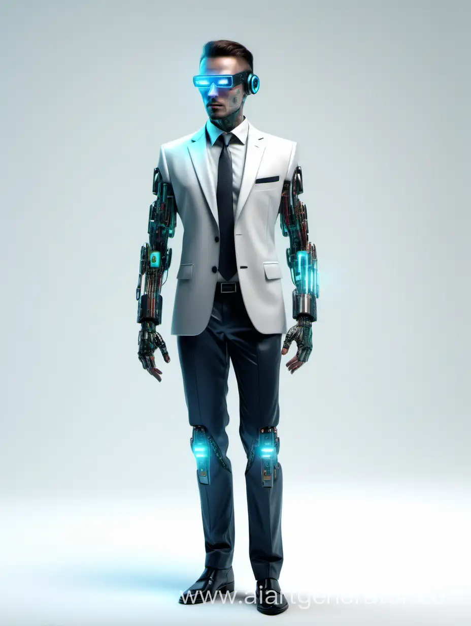 Futuristic-and-Friendly-Cyberpunk-AI-Sales-Manager-on-White-Background