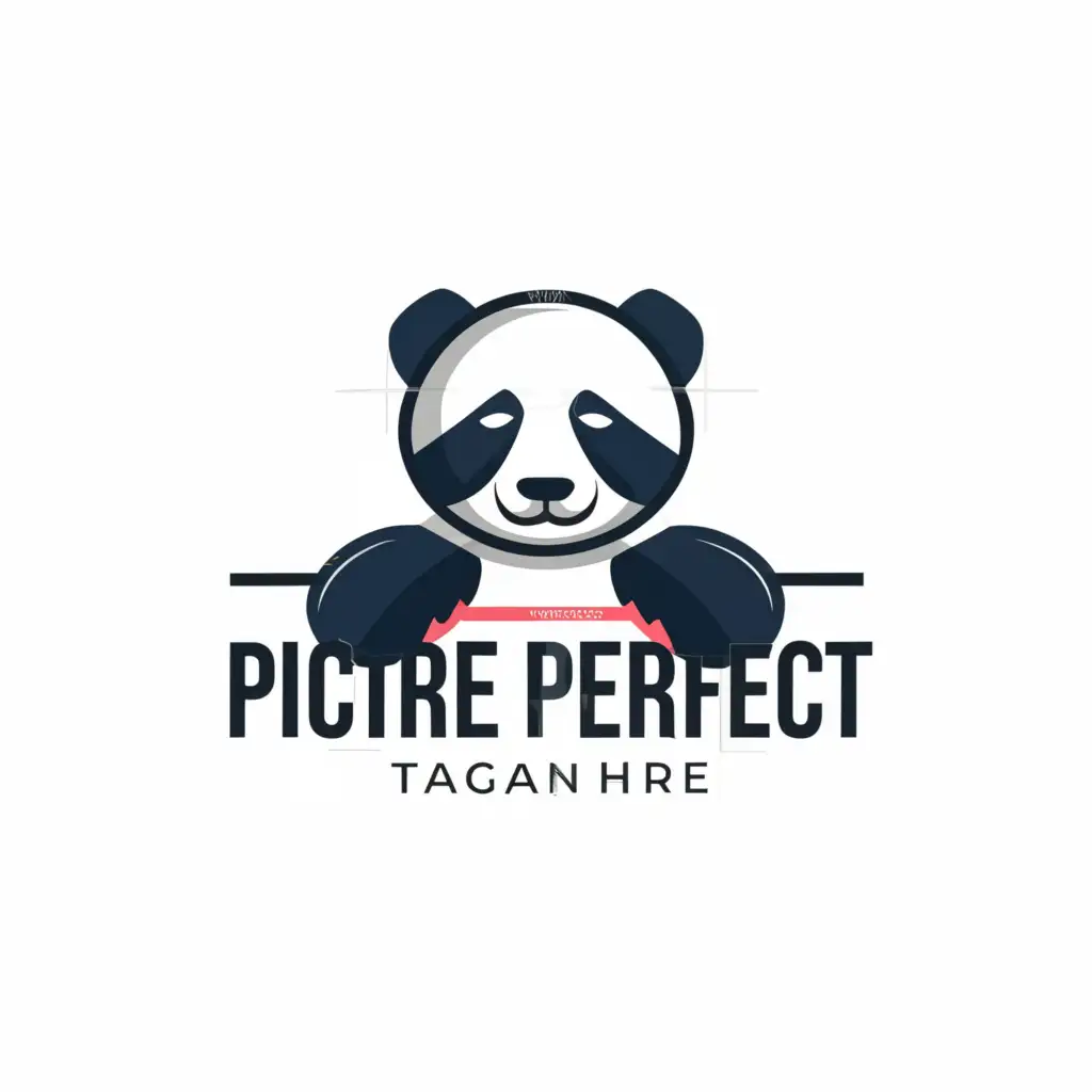 a logo design,with the text "Picture Perfect", main symbol:panda,Moderate,be used in Entertainment industry,clear background
