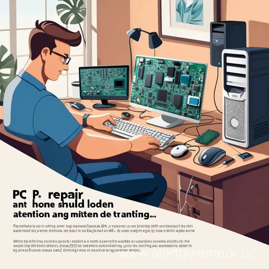 Modern-Home-PC-Repair-Expert-Troubleshooting-Solutions-Poster