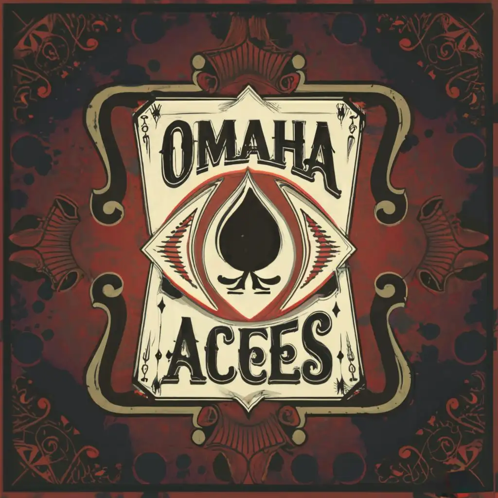 logo, Ace card, with the text "Omaha Aces", typography, be used in Retail industry