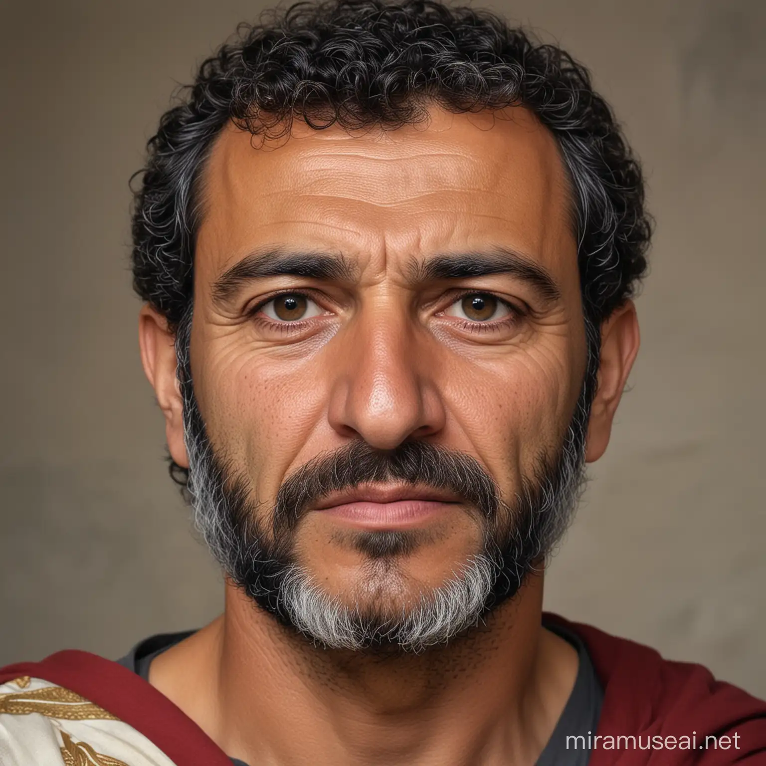 Middle Aged Syrian Roman Man Portrait