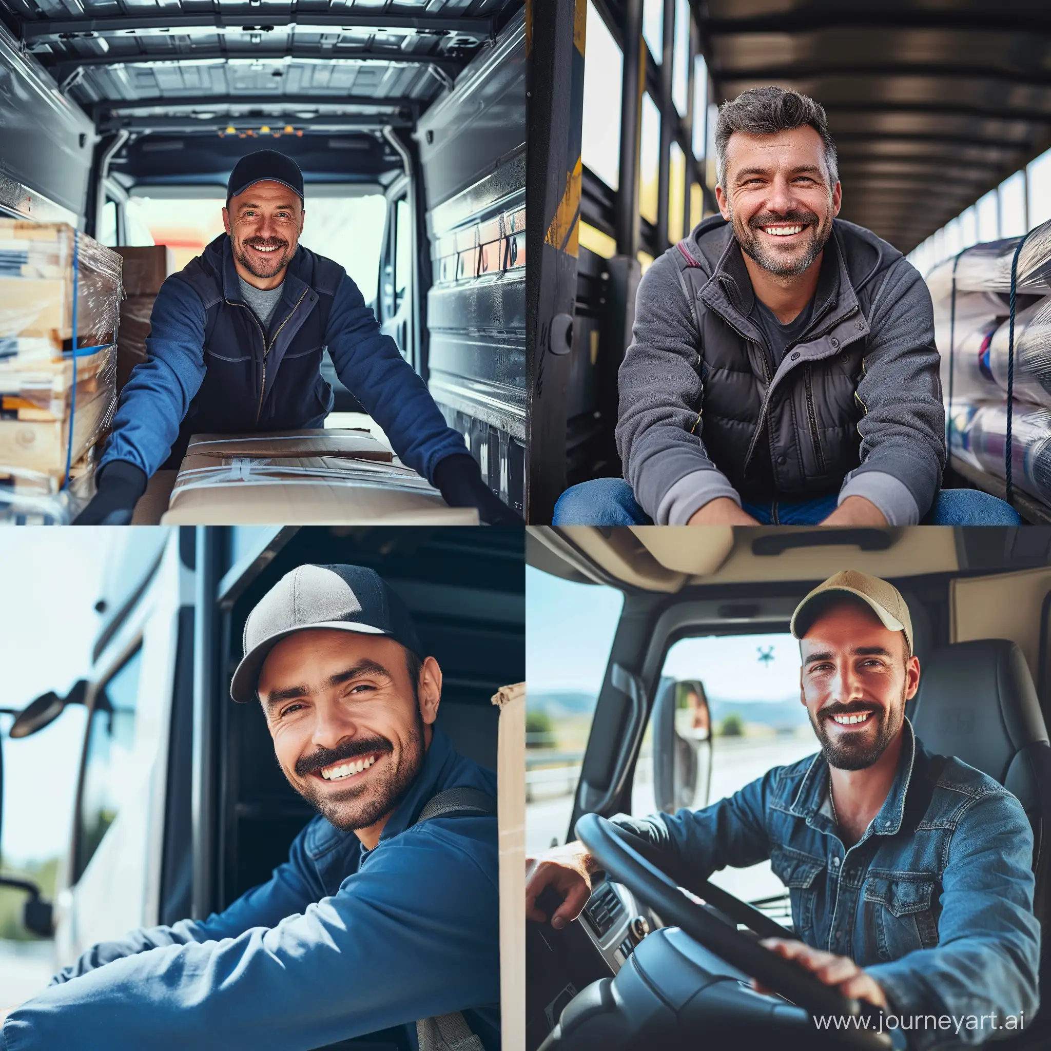 Smiling-Professional-Driver-Organizing-Cargo-with-Precision