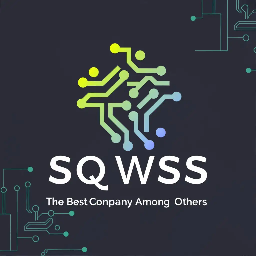 a logo design,with the text "sqwss the best company among others", main symbol:any,complex,be used in Technology industry,clear background