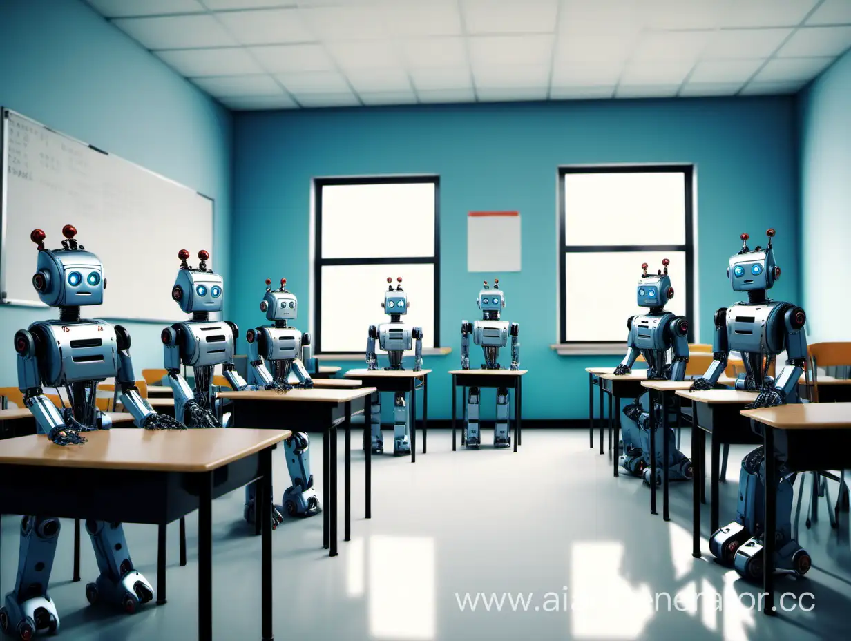 RobotThemed-Classroom-with-Unenthused-Students