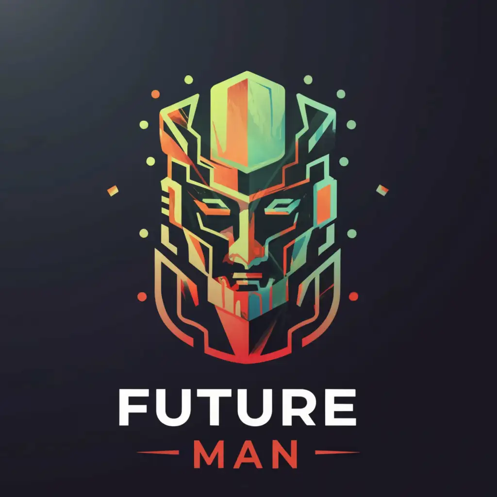 a logo design,with the text "Future Man", main symbol:Futuristic, masculine, power, calm, aggressive, beautiful,complex,be used in Technology industry,clear background