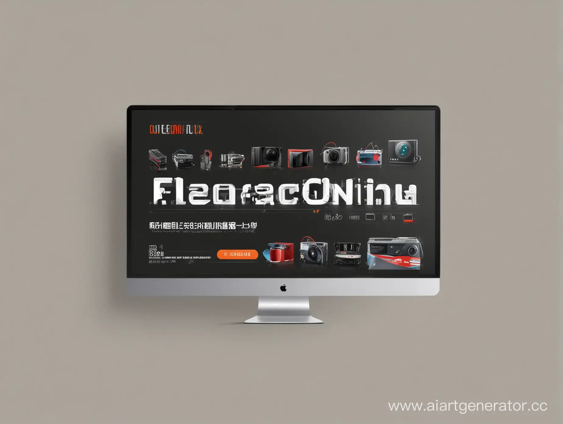 banner for an online store website for the electronics category