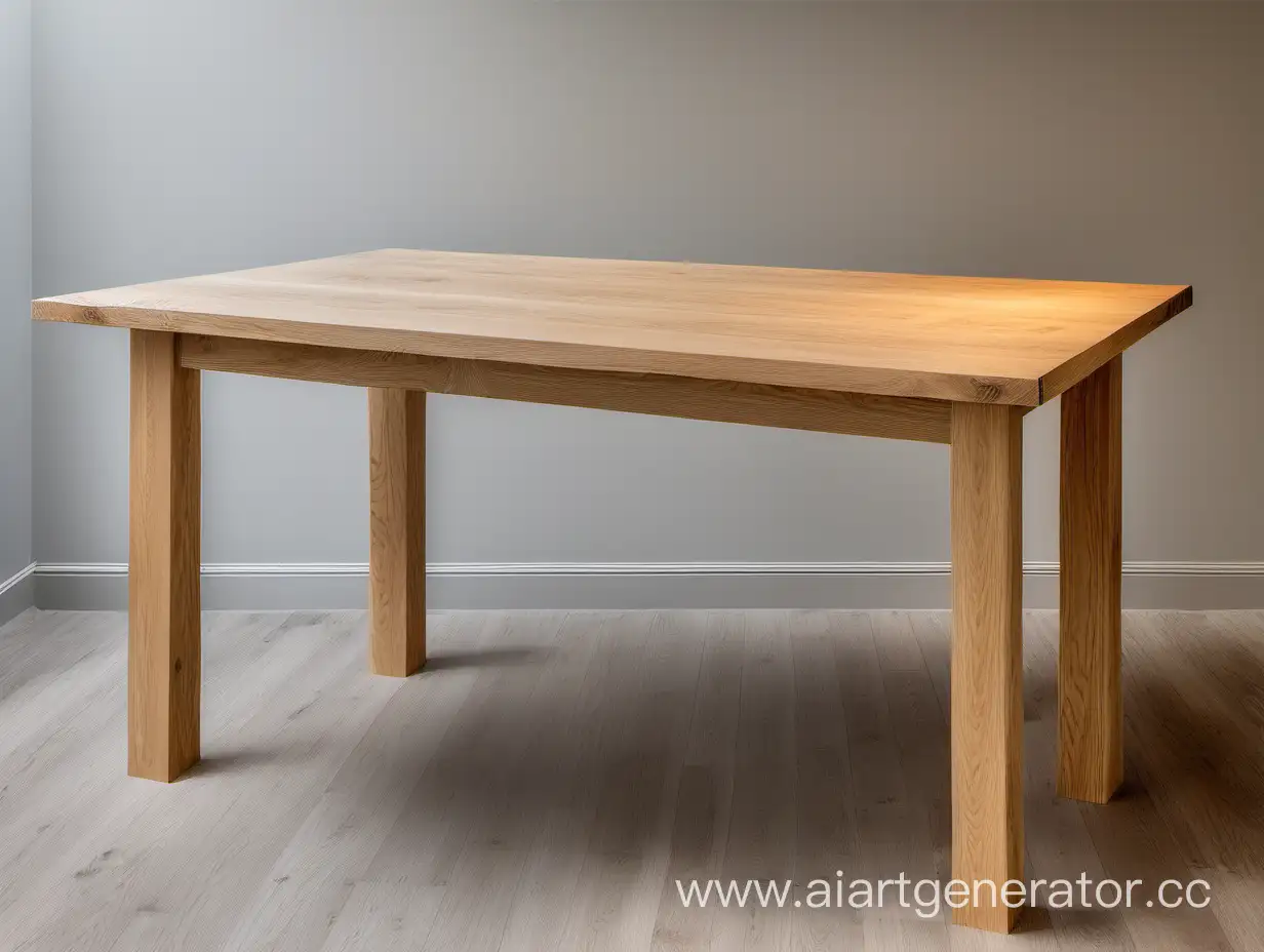 dining table made of oak