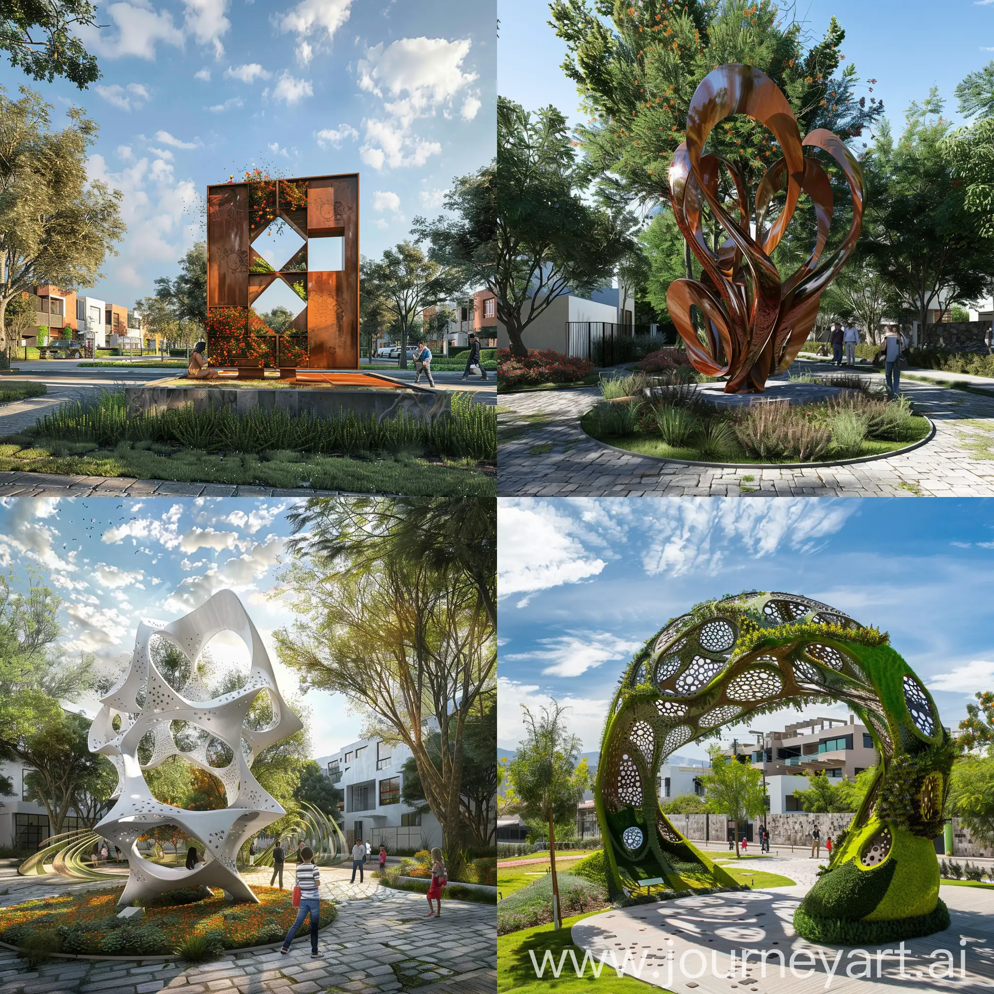 Urban-Family-Green-Space-Sculpture-in-Zapopan-Jalisco