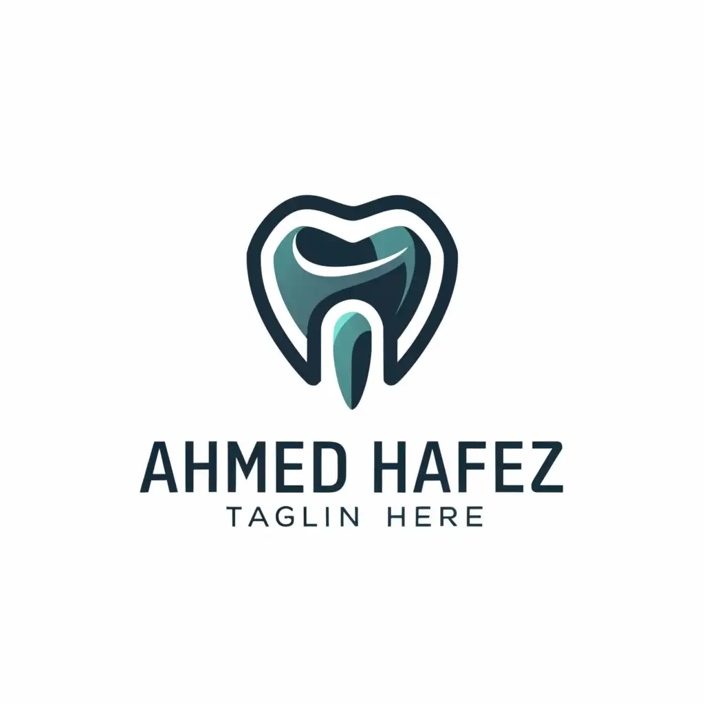 a logo design,with the text "Ahmed Hafez", main symbol:dentist,Moderate,be used in Medical Dental industry,clear background