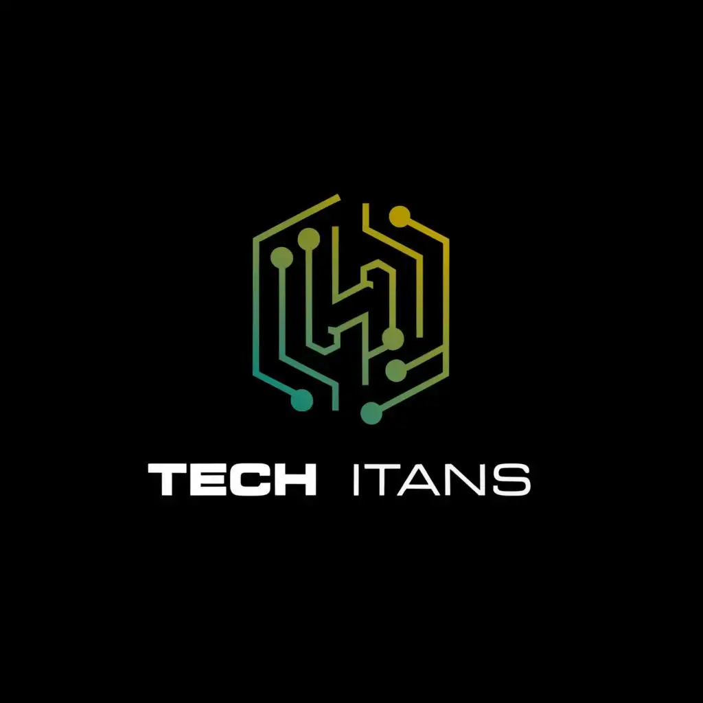 a logo design,with the text "Tech Titans", main symbol:cpu,Moderate,be used in Technology industry,clear background