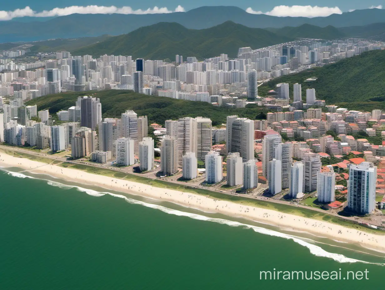 Vibrant Coastal Cityscape Florianopolis Brazil